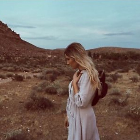 Free People Embroidered Purple Maxi Dress - Picture 2 of 2